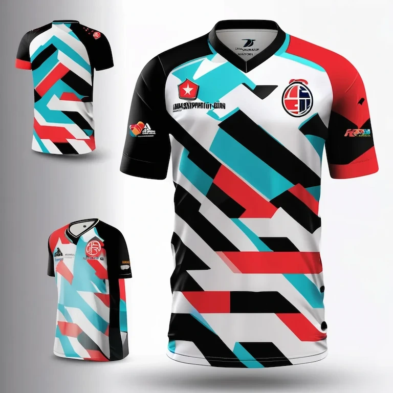 multi color printind sublimation jersy